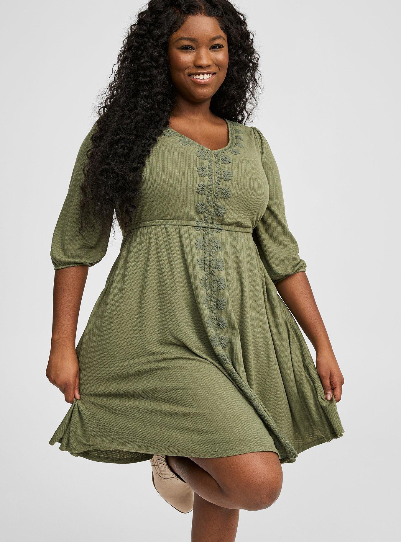 skater dress size 4 boohoo Women's Plus Cotton Cinched Waist Cap Sleeve Skater Dress in Black | Size: 18