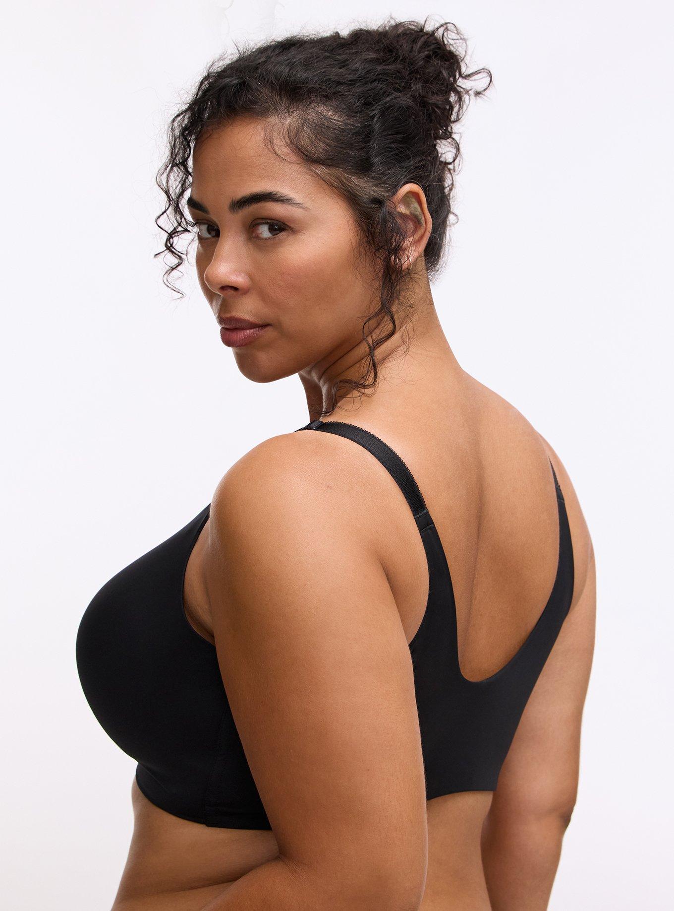 Dream Wire-Free Front-Close Bra, RICH BLACK, alternate