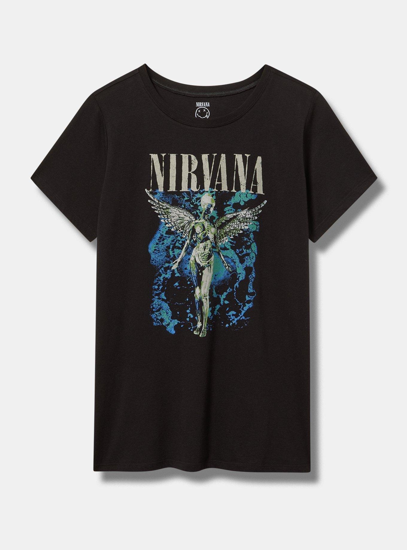 Nirvana Angel Classic Fit Cotton Crew Ttee