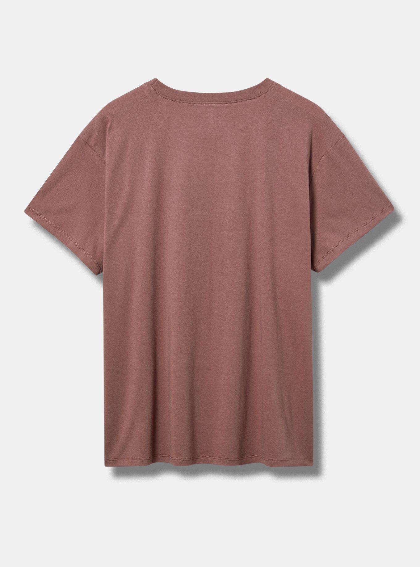 Stevie Nicks Relaxed Boxy Cotton Tee, ROSE TAUPE, alternate