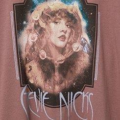 Stevie Nicks Relaxed Boxy Cotton Tee, ROSE TAUPE, swatch