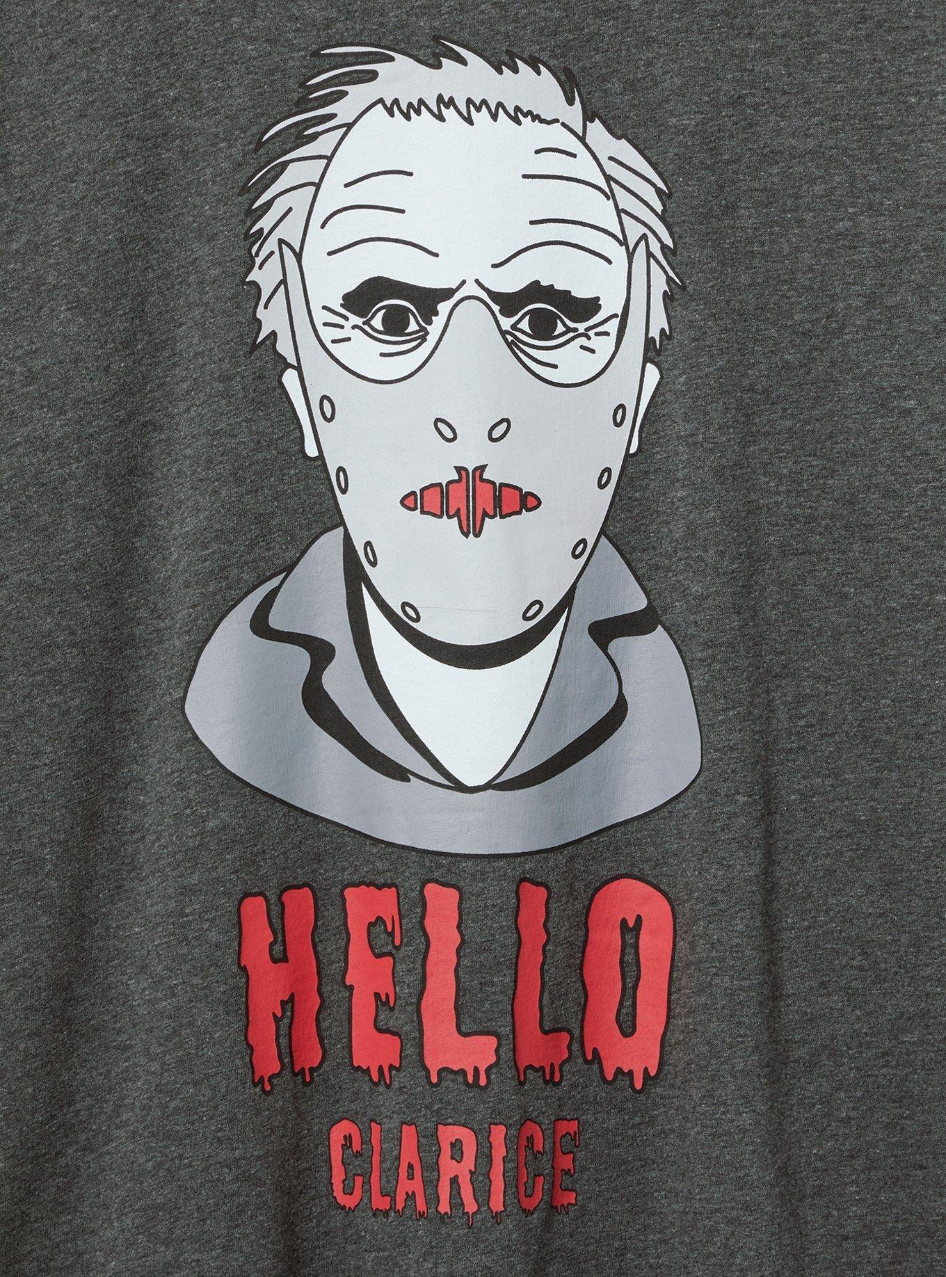 Silence Of The Lambs Classic Fit Cotton Crew Tee, CHARCOAL HEATHER GREY, alternate