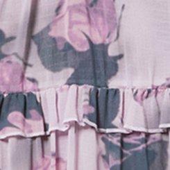 Plus Size Hi-Low Tunic Top, STATEMENT ROSES FLORAL PINK, swatch