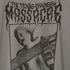 Texas Chainsaw Classic Cotton Crew Tee, GREY, swatch