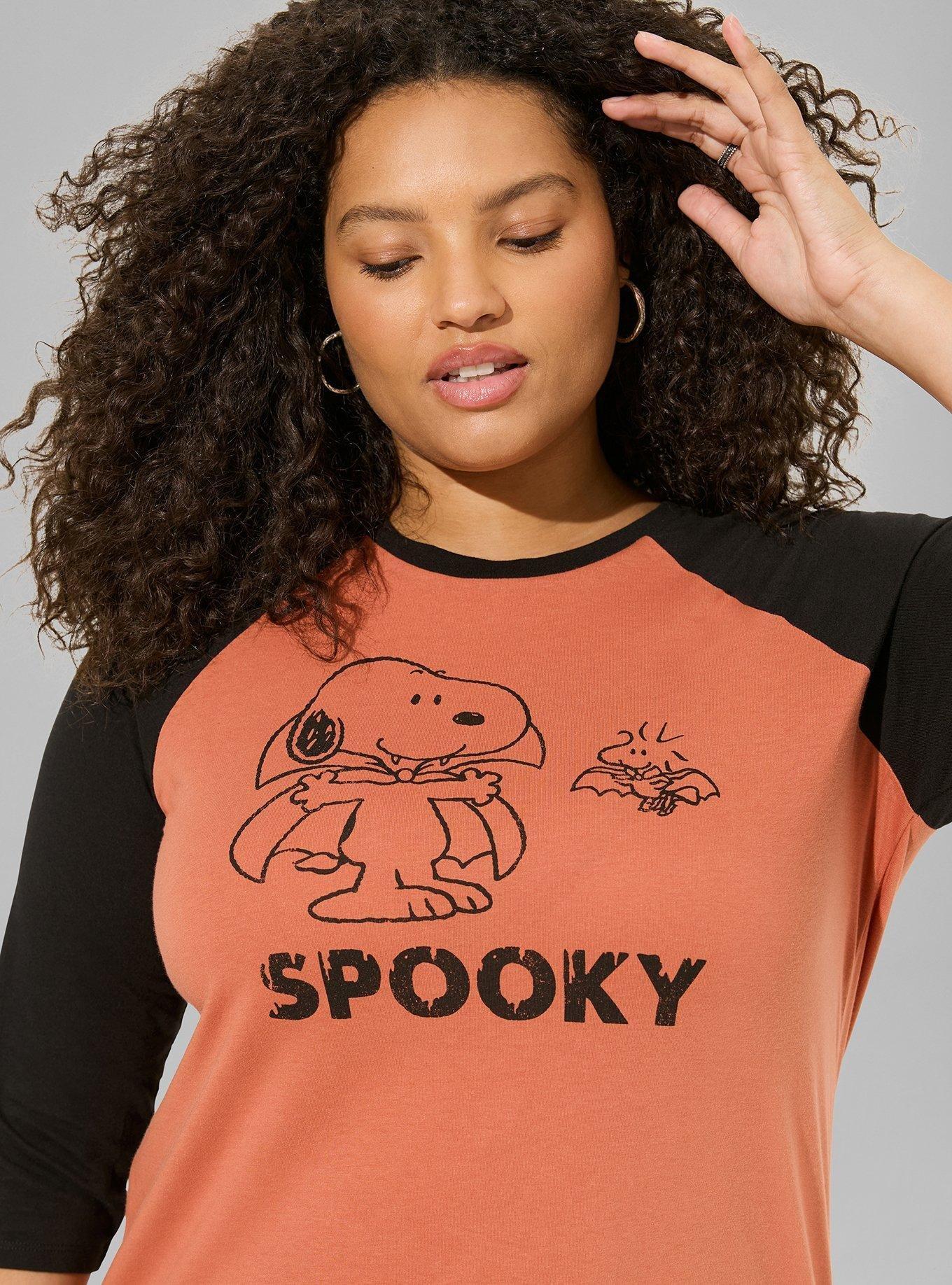 Peanuts Halloween Classic FIt Cotton Raglan