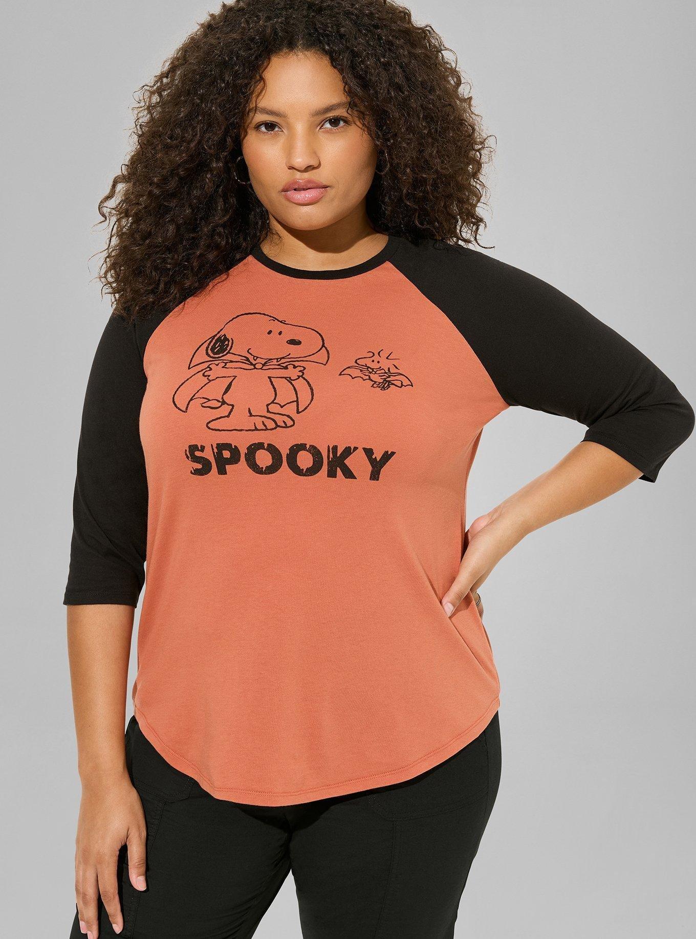 Peanuts Halloween Classic FIt Cotton Raglan