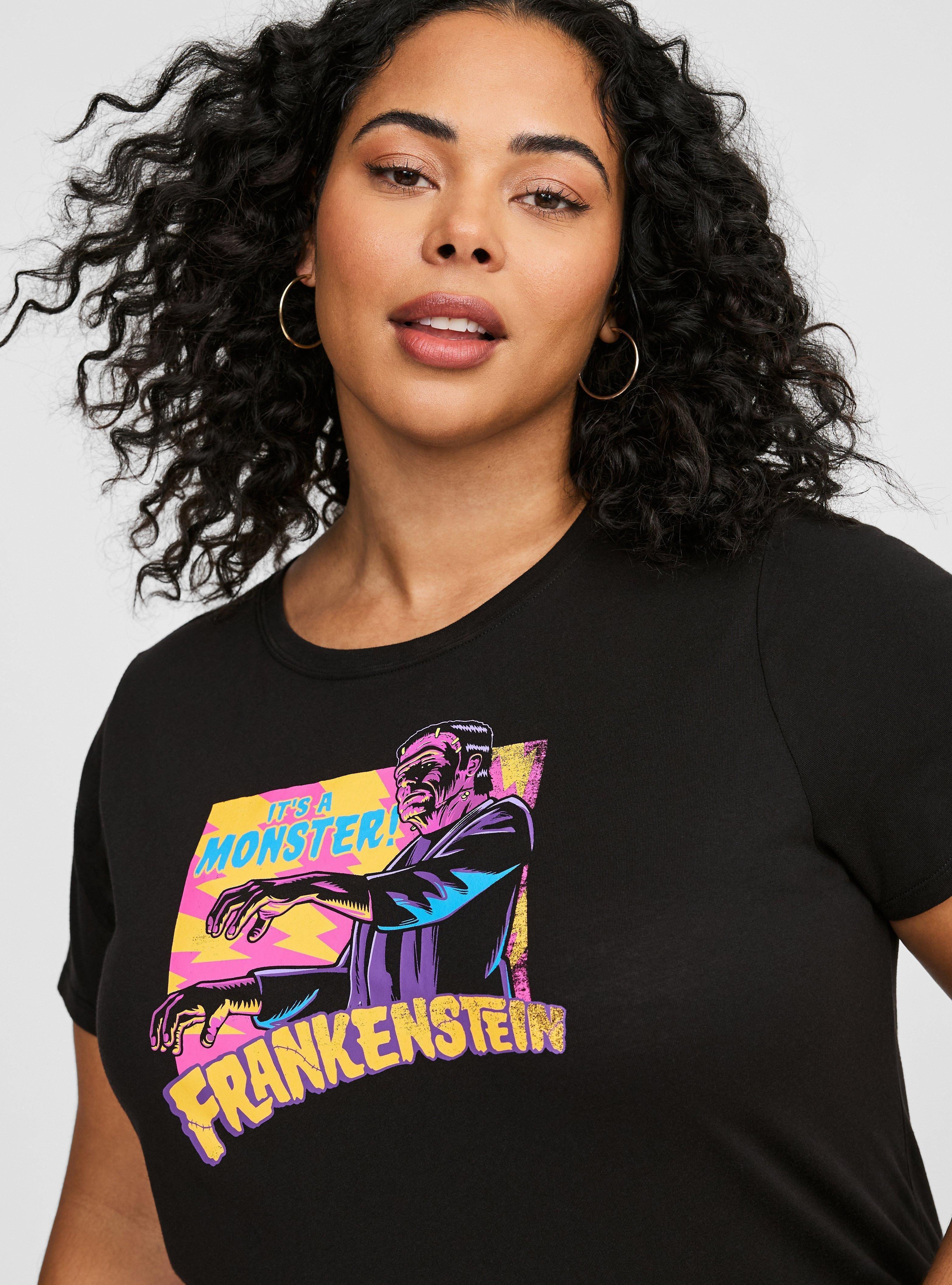 Frankenstein Classic Fit Cotton Crew Tee, DEEP BLACK, alternate