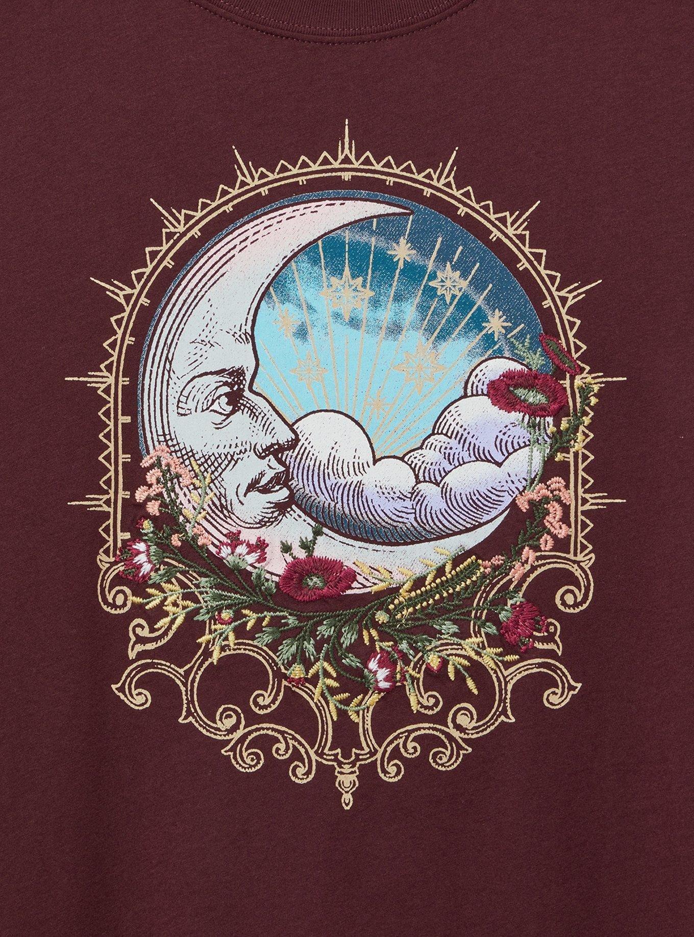 Moon Roses Classic Fit Heritage Jersey Crew Tee 