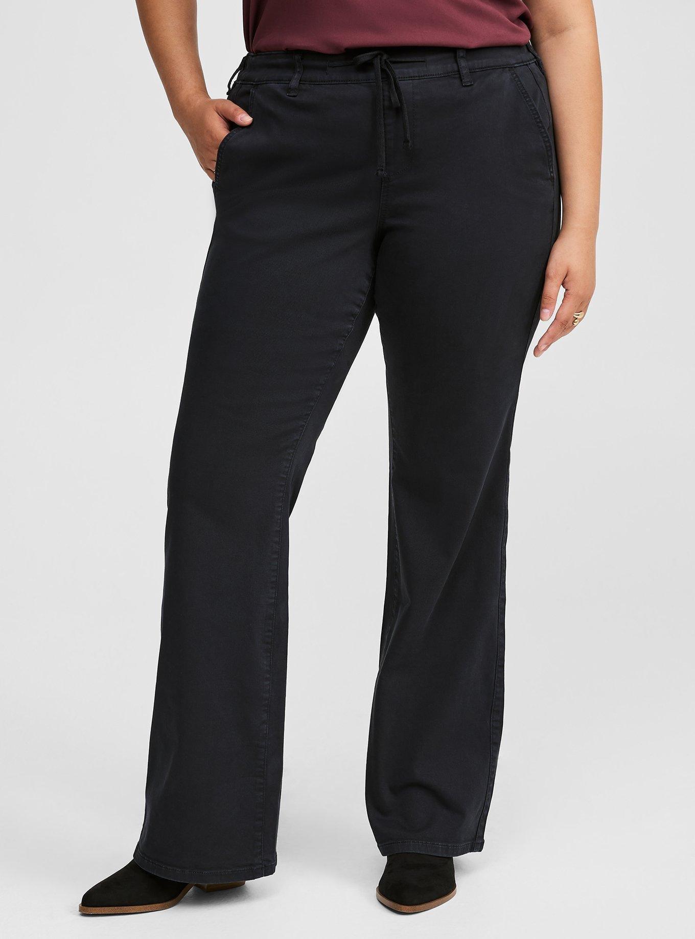 Pull-On Weekend Boot Stretch Twill Mid-Rise Pant