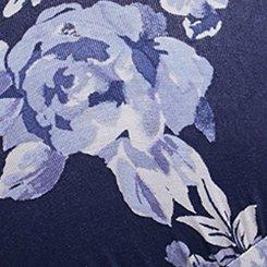 Flutter Sleeve Tiered Maxi Dress, IVY FLORAL BLUE, swatch