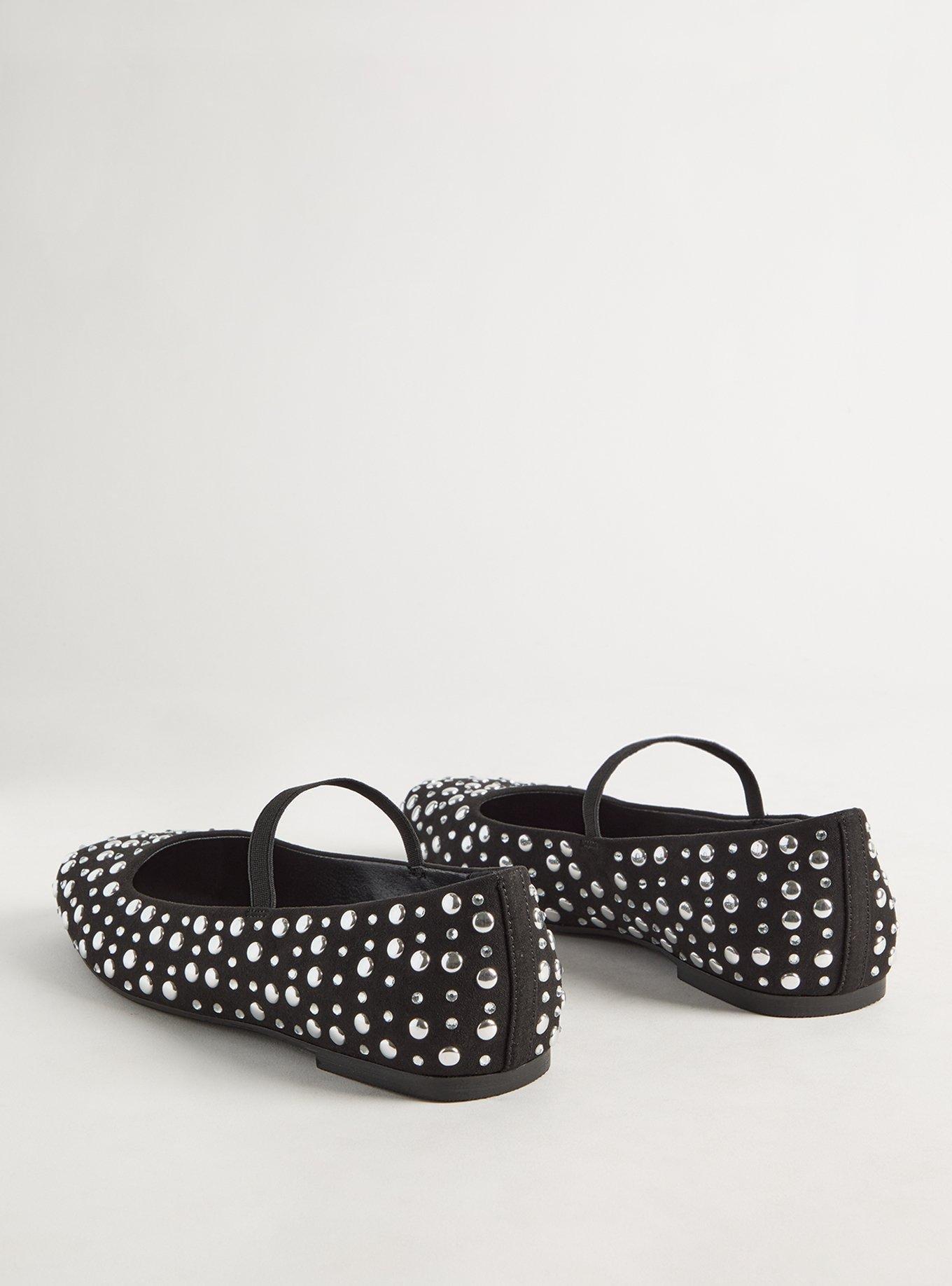 Stud & Stone Ballet Flat (WW