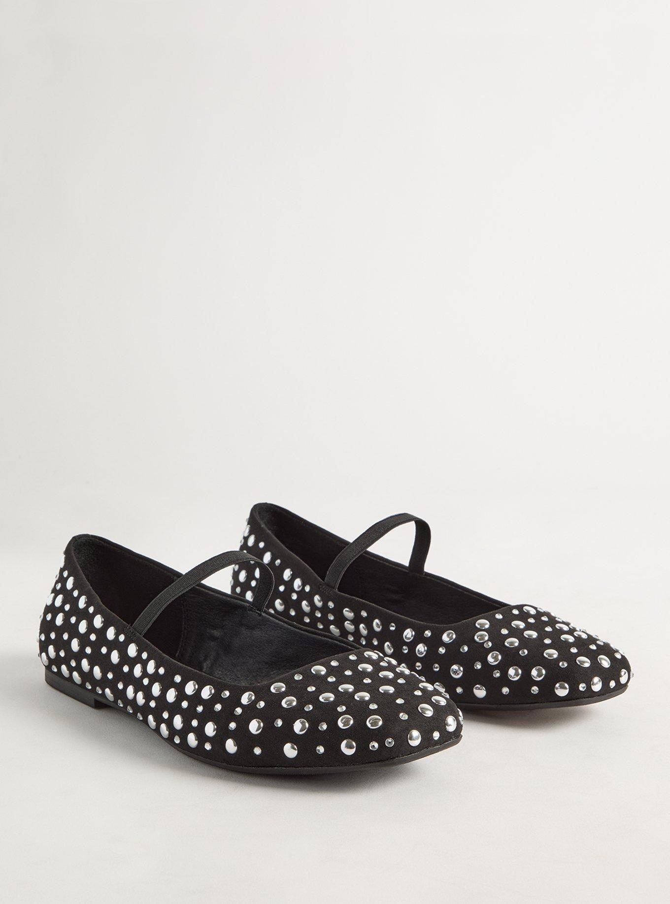 Stud & Stone Ballet Flat (WW