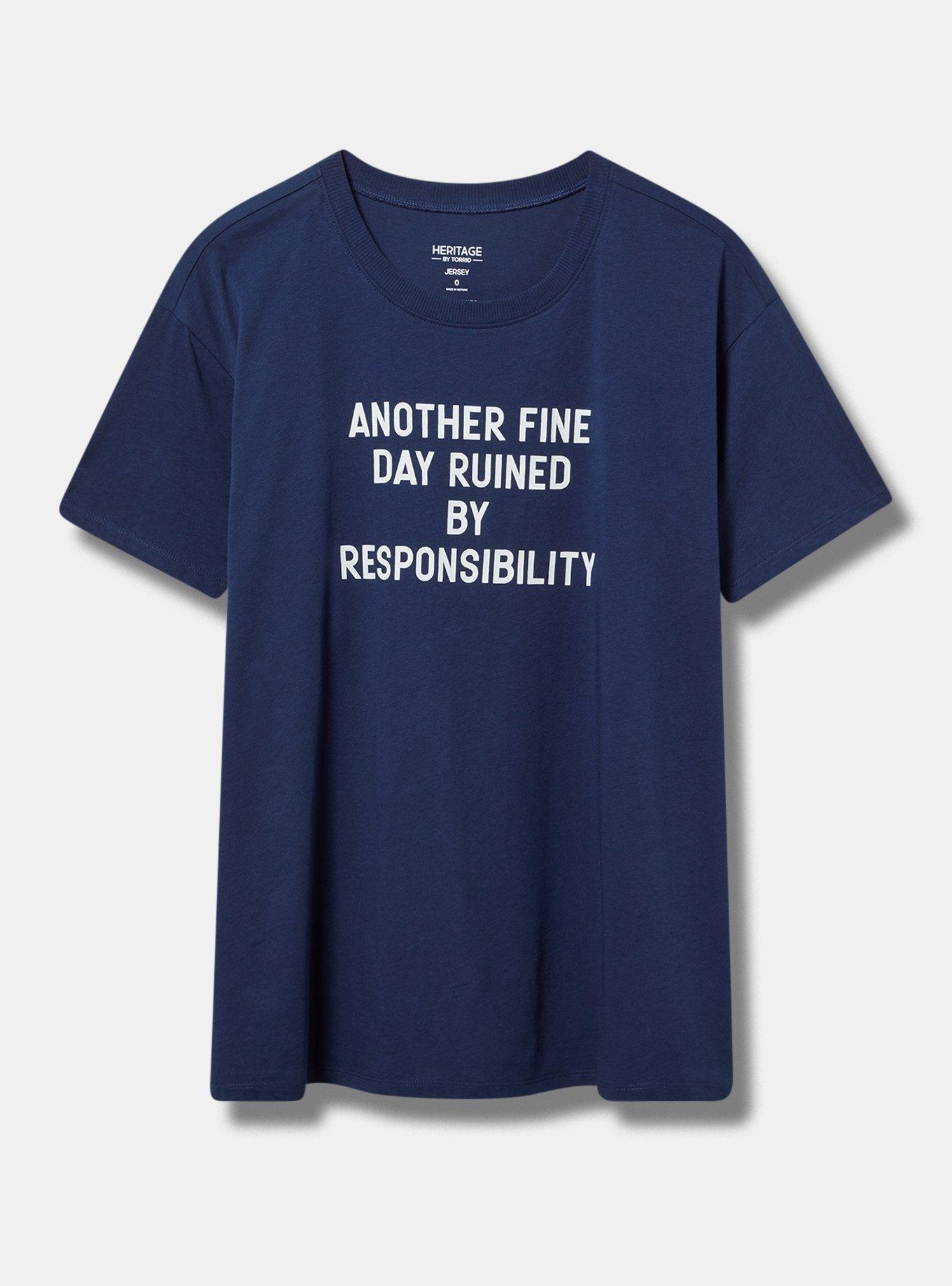 Fine Day Relax Fit Heritage Jersey Crew Tee