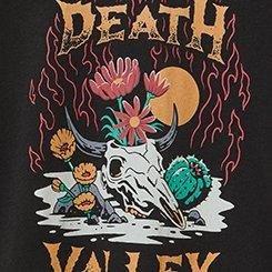 Death Valley Relaxed Fit Heritage Jersey Crew Tee, DEEP BLACK, swatch