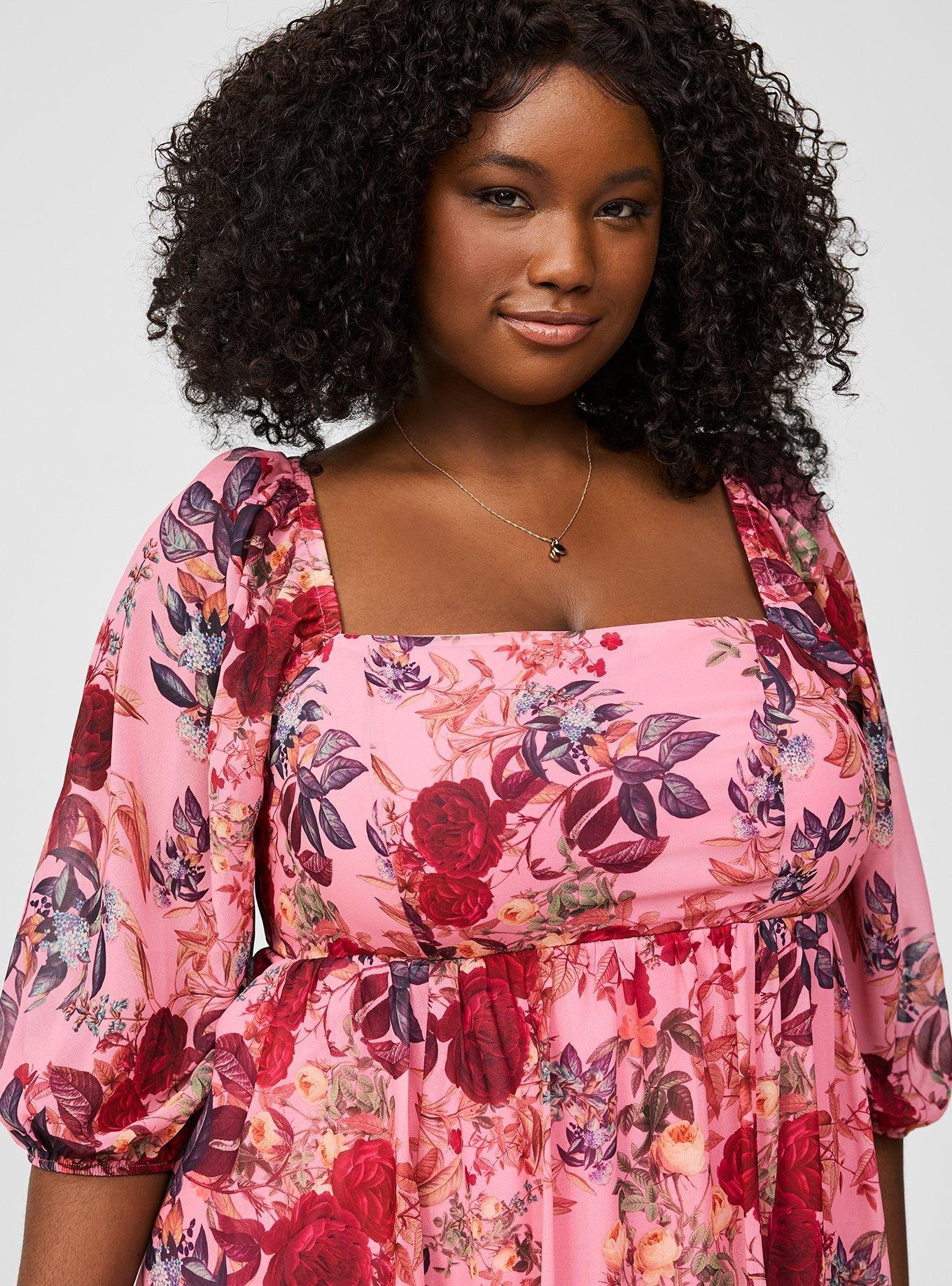 Chiffon Tiered Mini Dress