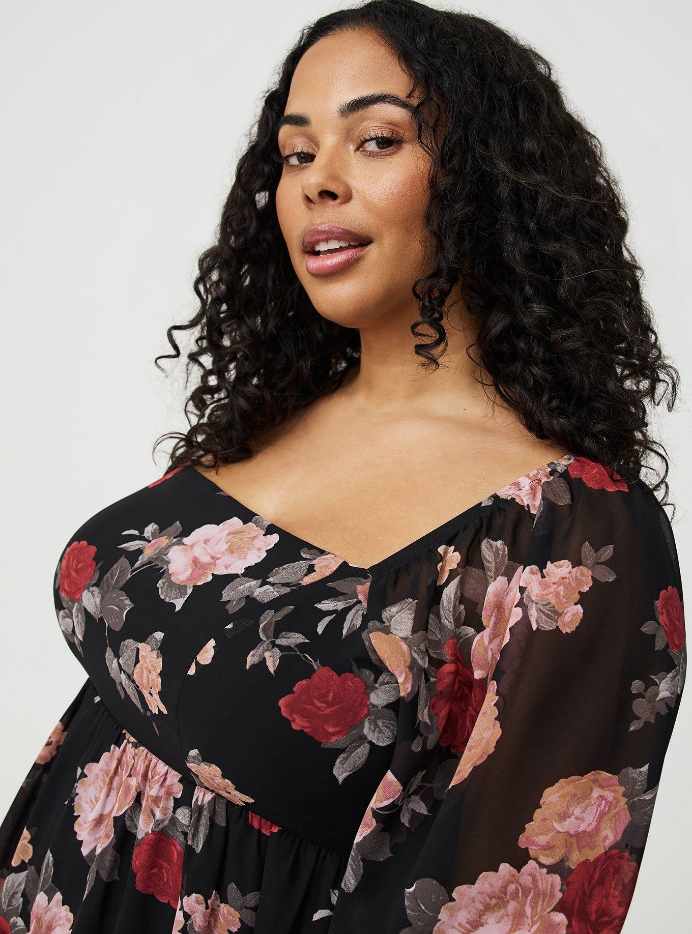 Chiffon Tiered Mini Dress