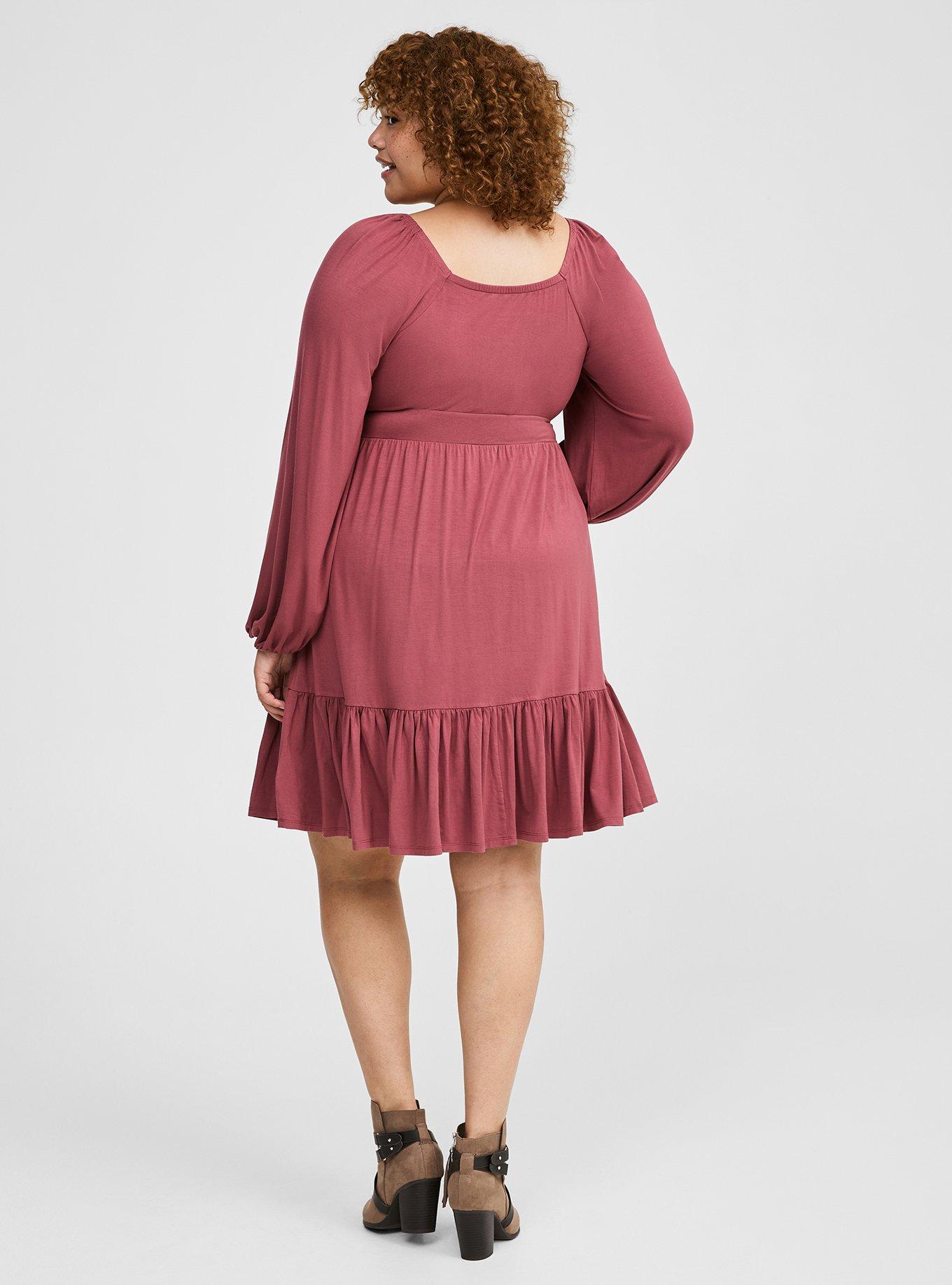 Mini Super Soft Tiered Skater Dress