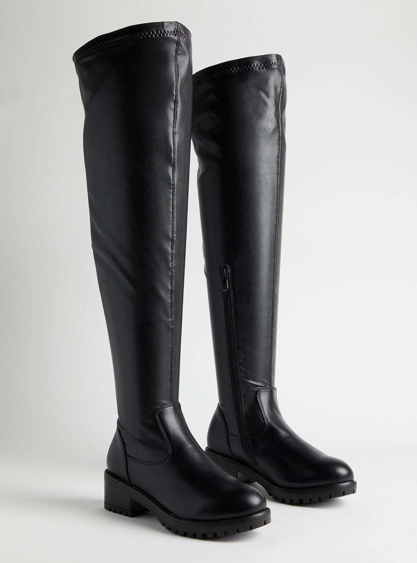 Flat Stretch Over The Knee Boot (WW