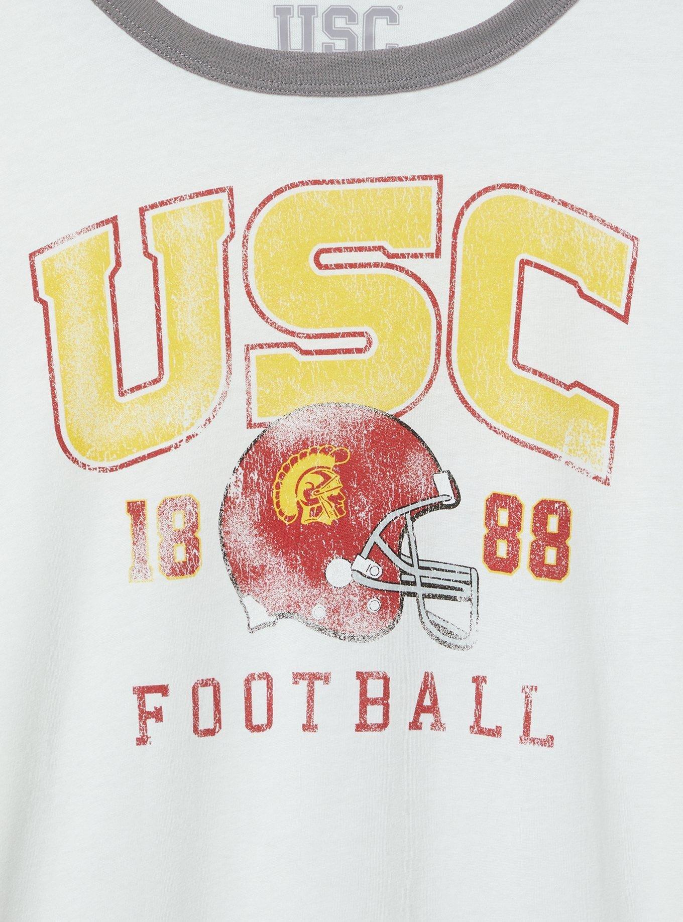 USC Classic Fit Cotton Ringer Tee