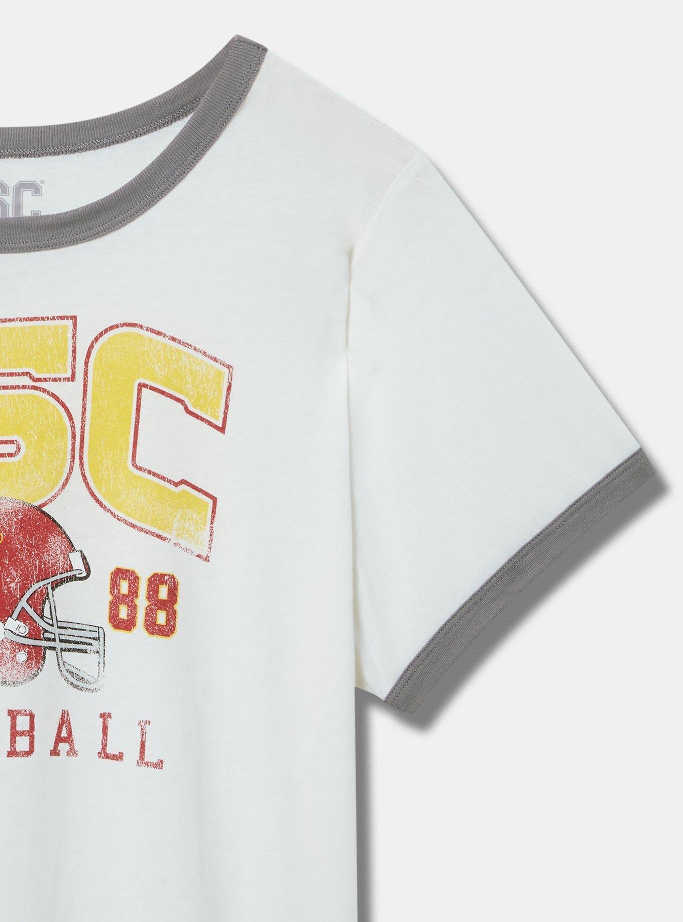 USC Classic Fit Cotton Ringer Tee