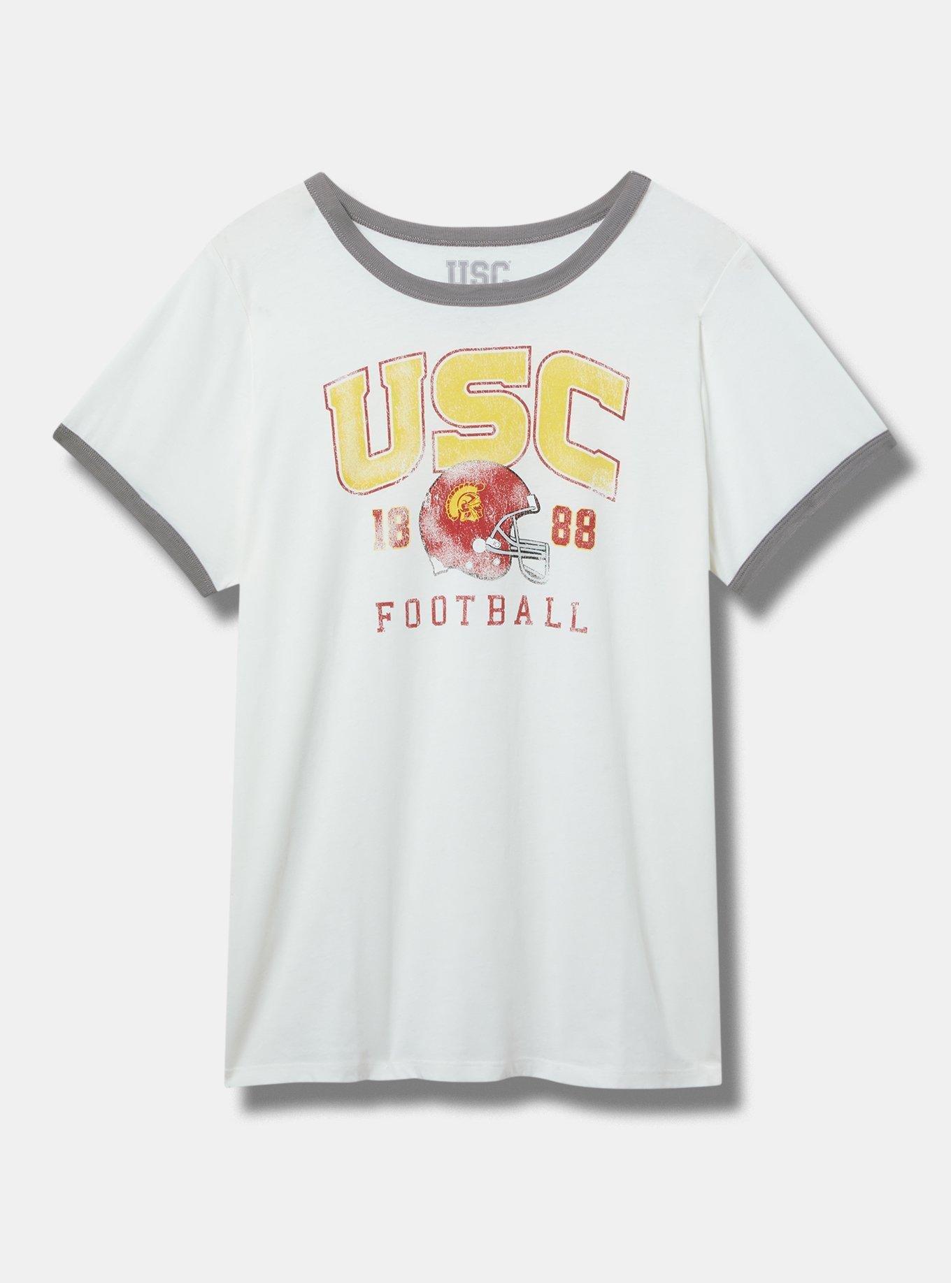 USC Classic Fit Cotton Ringer Tee