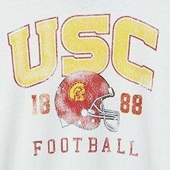 USC Classic Fit Cotton Ringer Tee, BLANC DE BLANC, swatch