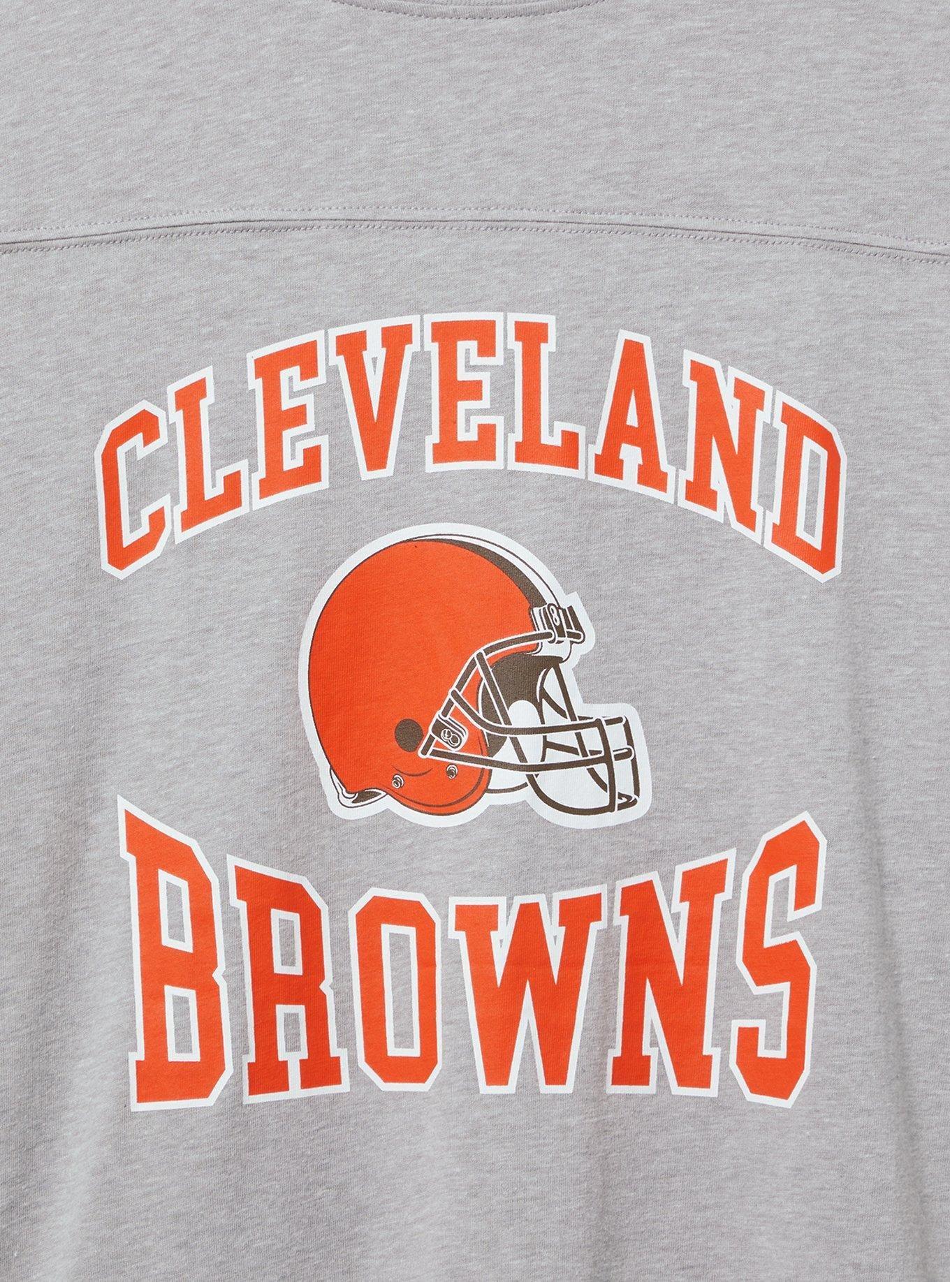 NFL Cleveland Browns Classic Fit Cotton Yoke Tee, HEATHER GREY, alternate