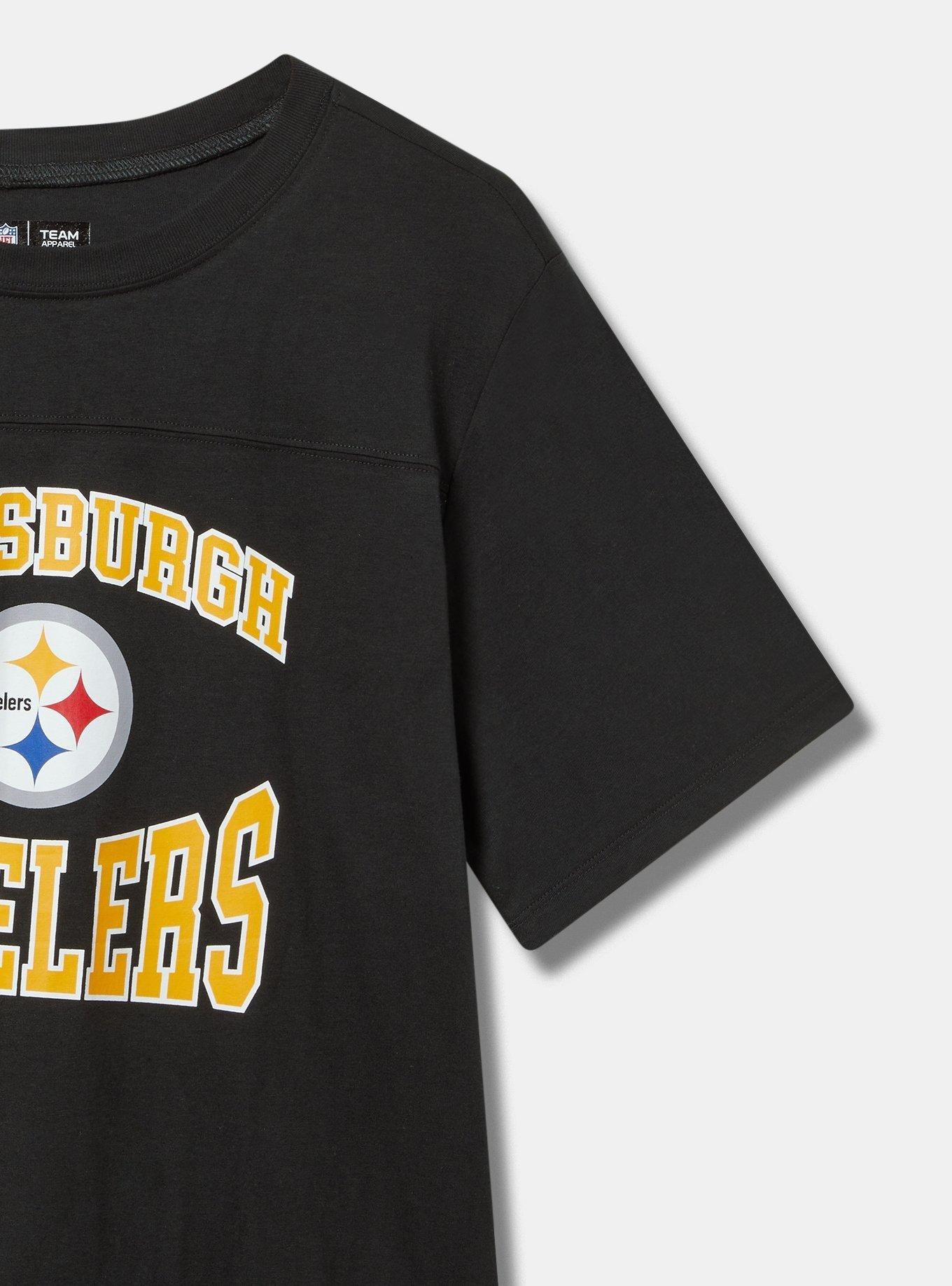 NFL Pittsburgh Steelers Classic Fit Cotton Yoke Tee, DEEP BLACK, alternate