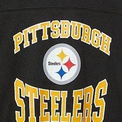 NFL Pittsburgh Steelers Classic Fit Cotton Yoke Tee, DEEP BLACK, swatch