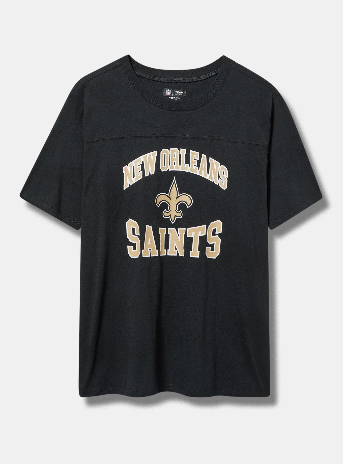 Plus Size NFL New Orleans Saints Classic Fit Cotton Yoke Tee Torrid