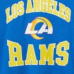 Plus Size NFL Los Angeles Rams Classic Fit Cotton Yoke Tee, BLUE, swatch