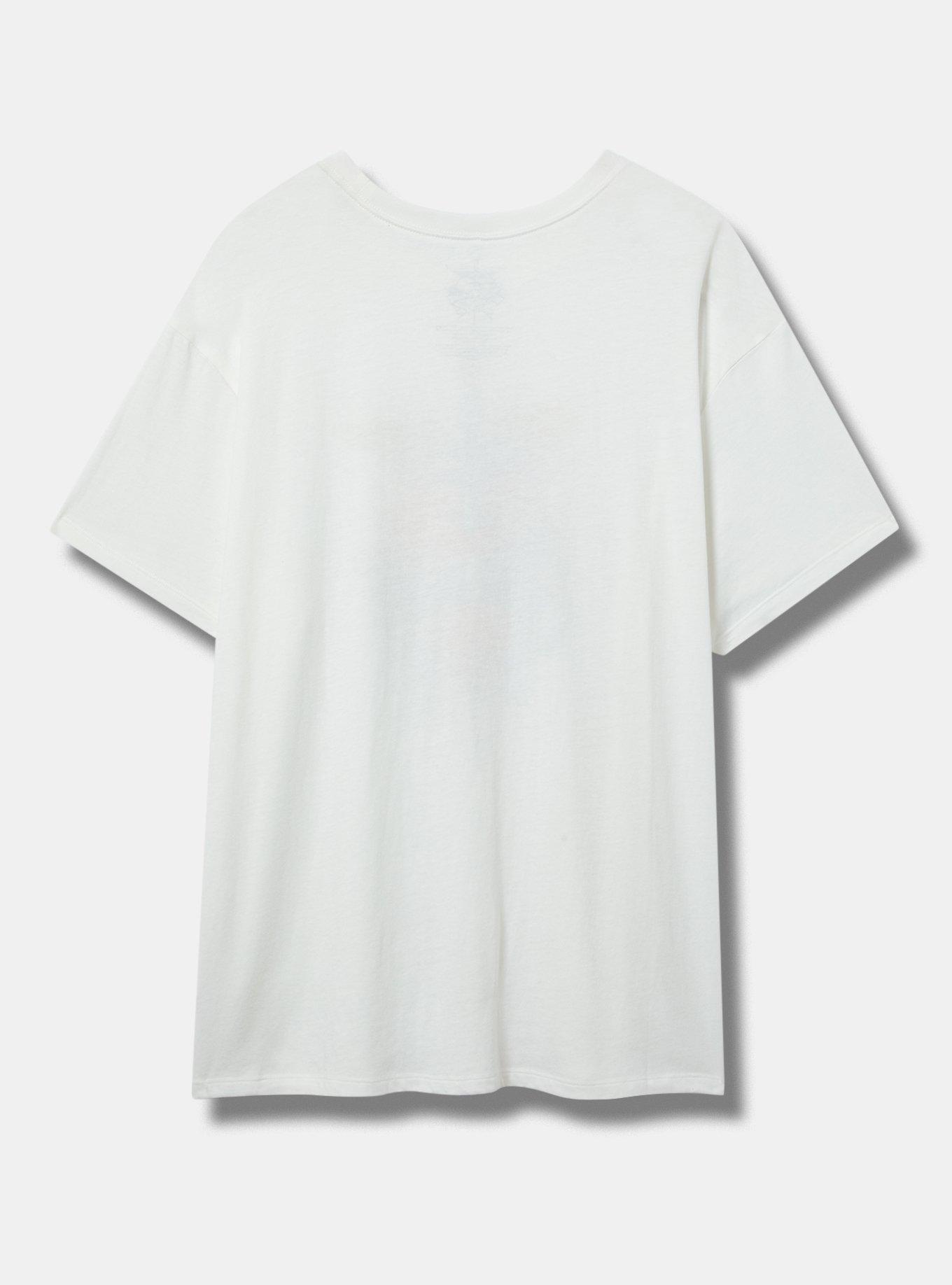 Bon Jovi Relaxed Fit Cotton Boxy Tee, BLANC DE BLANC, alternate