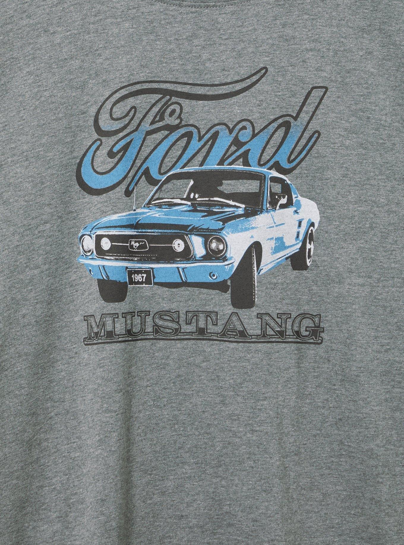 Ford Mustang Relaxed Fit Cotton Crew Tee, MEDIUM HEATHER GREY, alternate