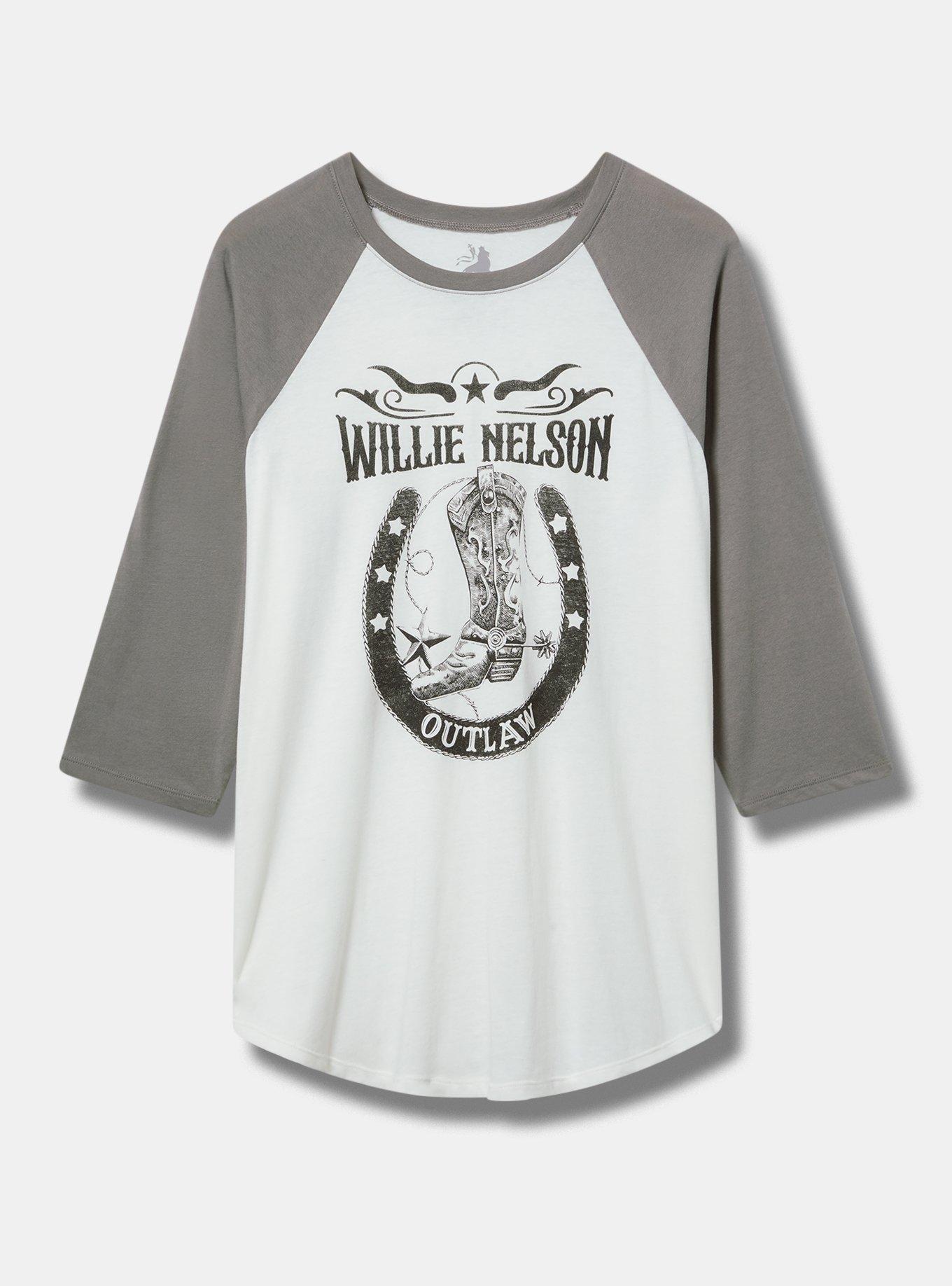 Willie Nelson Classic Fit Cotton Raglan Tee