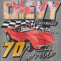 Chevy Racing Classic Fit Cotton Ringer Tee, MEDIUM HEATHER GREY, swatch