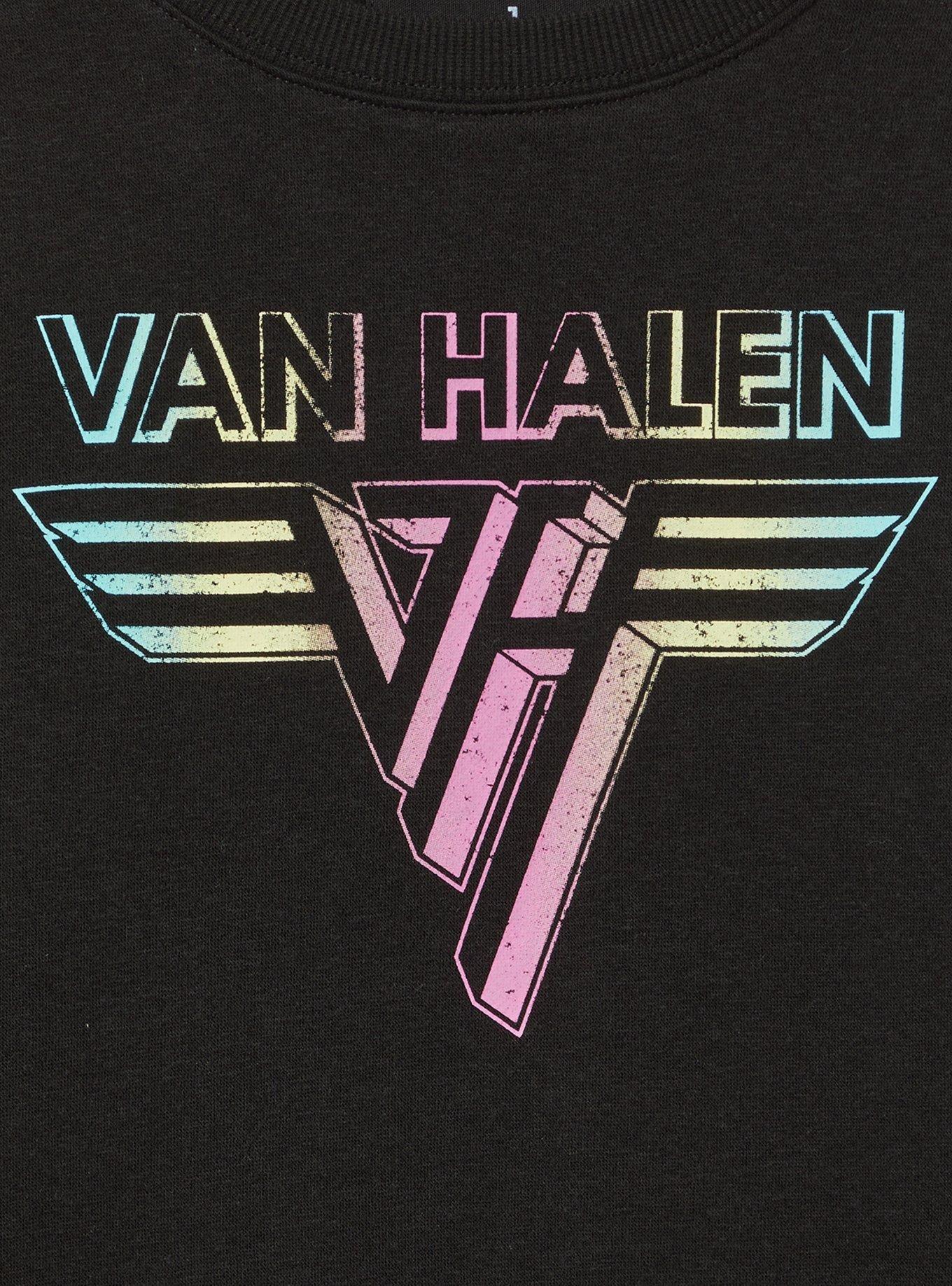 Van Halen Classic Fit Cozy Fleece Raglan Sweatshirt, DEEP BLACK, alternate