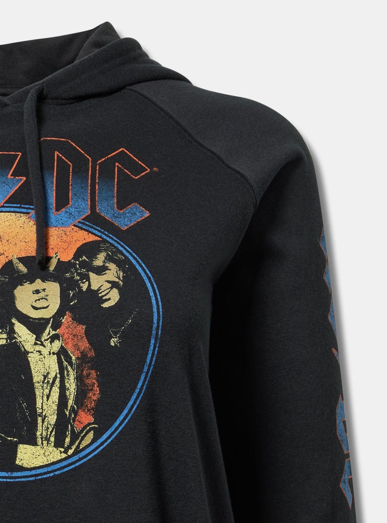 ACDC Classic Fit Cozy Fleece Hoodie, DEEP BLACK, alternate