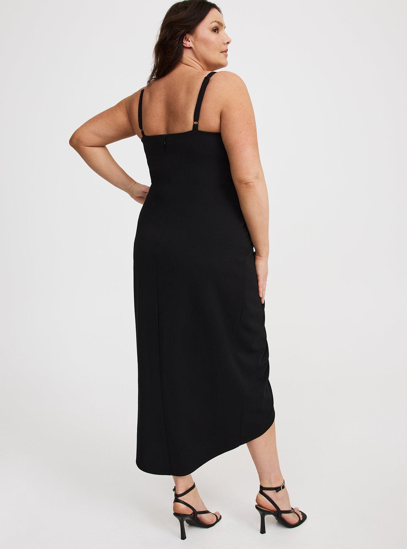 Tulip Hem Bustier Midi Dress
