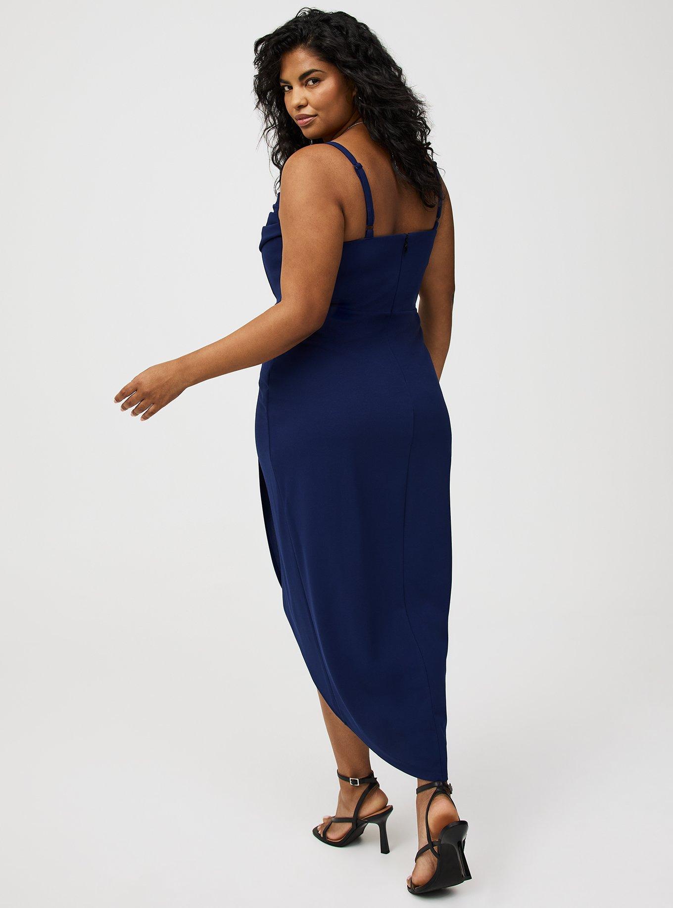 Tulip Hem Bustier Midi Dress