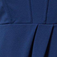 Plus Size Tulip Hem Bustier Midi Dress, MEDIEVAL BLUE, swatch