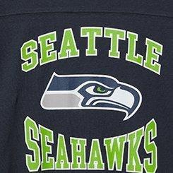 NFL Seattle Seahawks Classic Fit Cotton Yoke Tee, NAVY, swatch