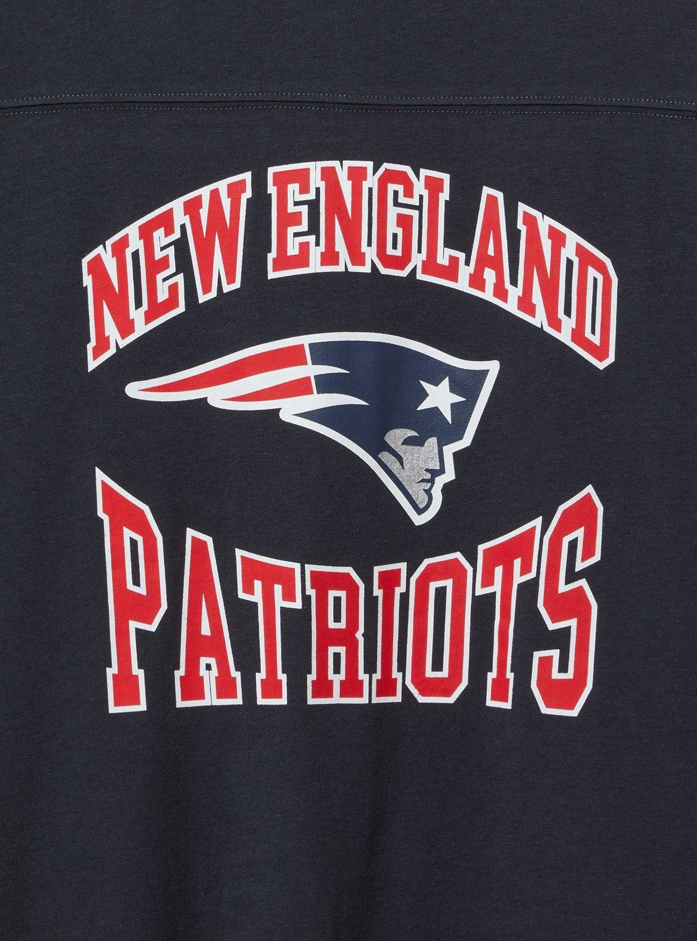 NFL New England Patriots Classic Fit Cotton Yoke Tee, NAVY, alternate