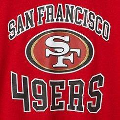 NFL San Francisco 49ers Classic Fit Cotton Yoke Tee, RED, swatch