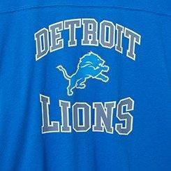 Plus Size NFL Detroit Lions Classic Fit Cotton Yoke Tee, BLUE, swatch