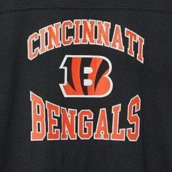 NFL Cincinnati Bengals Classic Fit Cotton Yoke Tee, DEEP BLACK, swatch