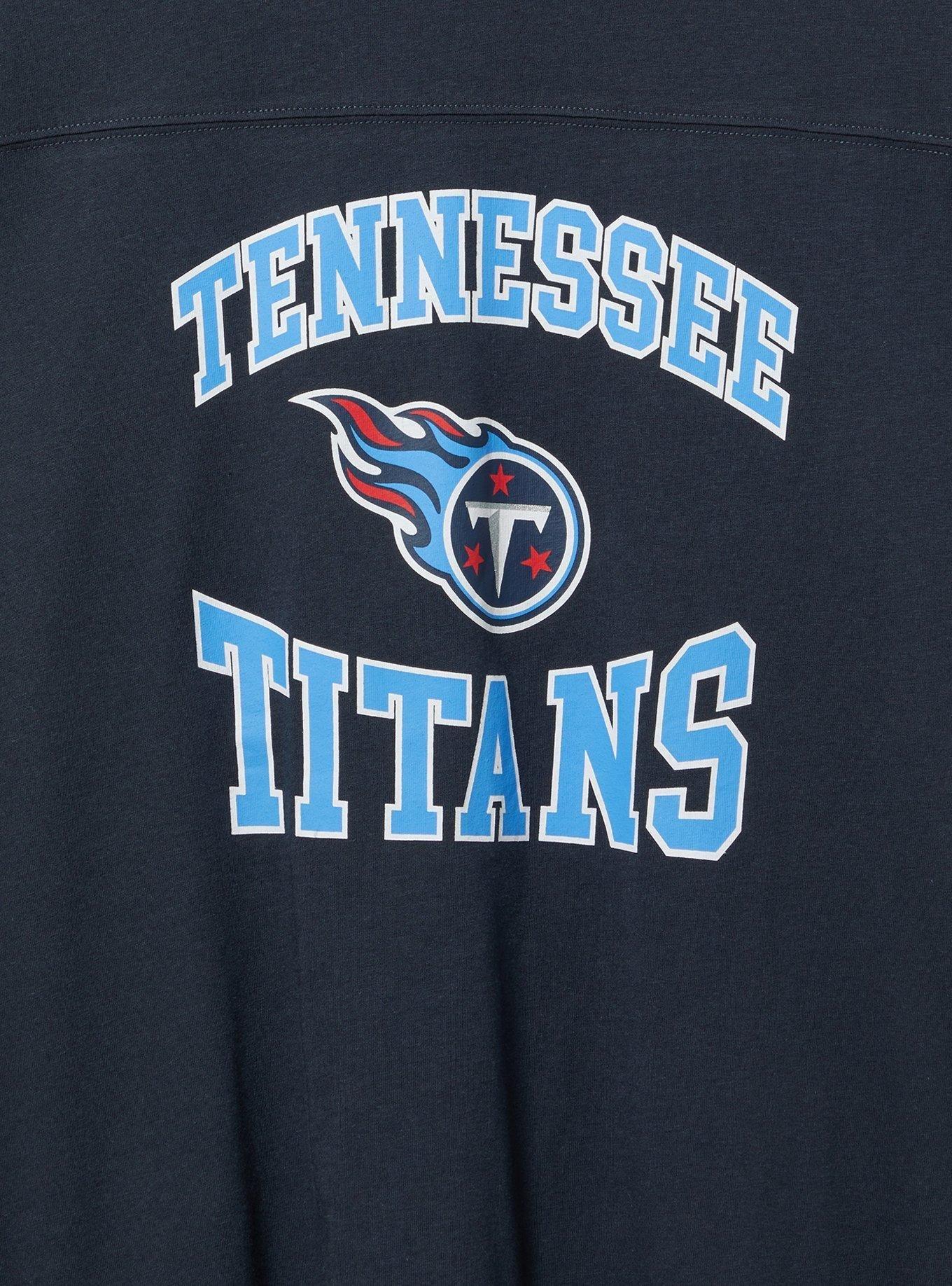 NFL Tennessee Titans Classic Fit Cotton Yoke Tee, NAVY, alternate