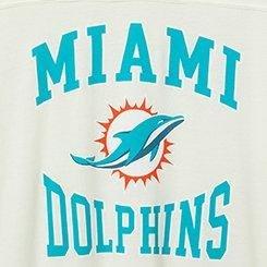 NFL Miami Dolphins Classic Fit Cotton Yoke Tee, CREAM, swatch