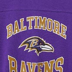 NFL Baltimore Ravens Classic Fit Cotton Yoke Tee, PURPLE, swatch