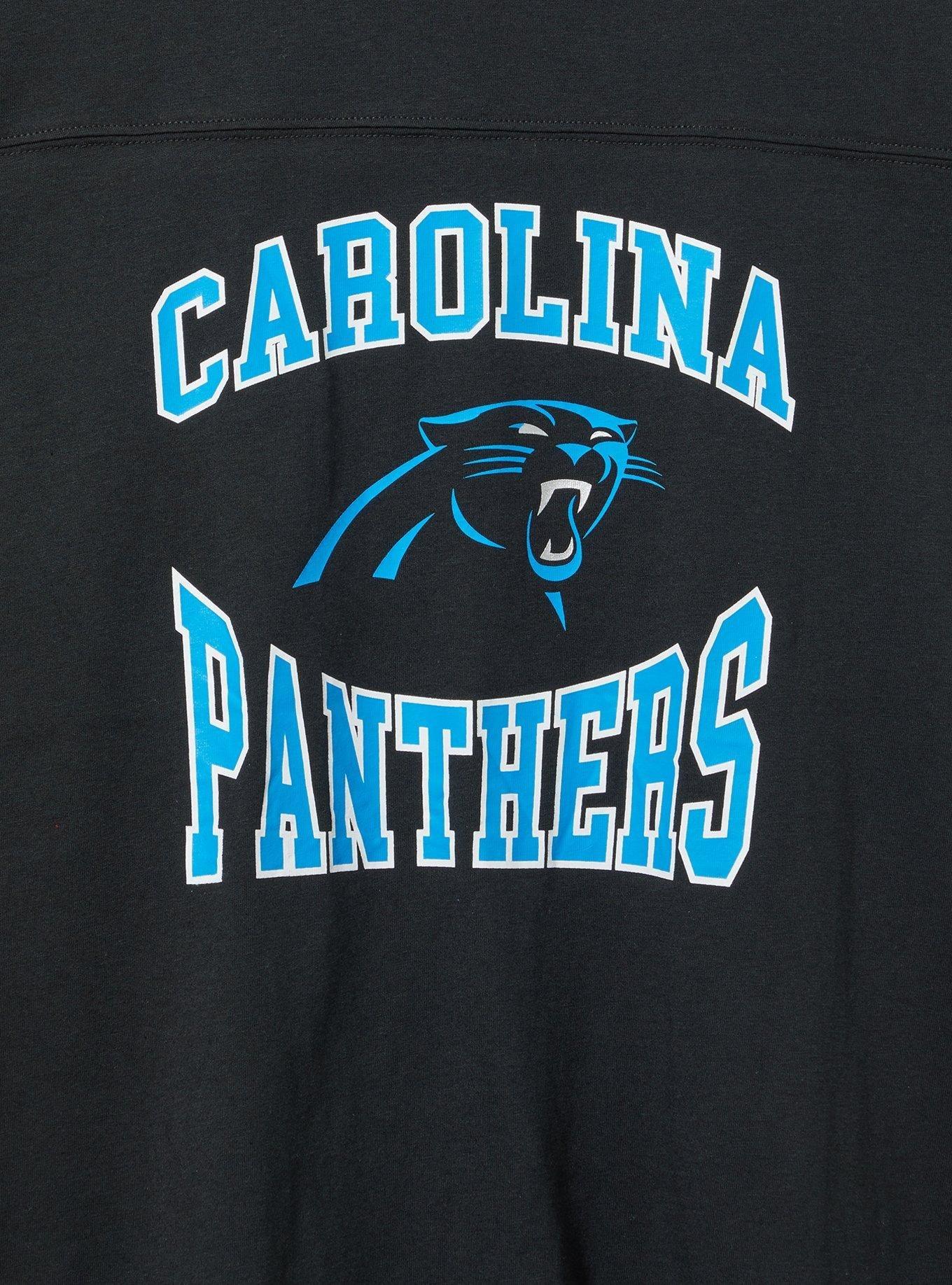 NFL Carolina Panthers Classic Fit Cotton Yoke Tee, DEEP BLACK, alternate