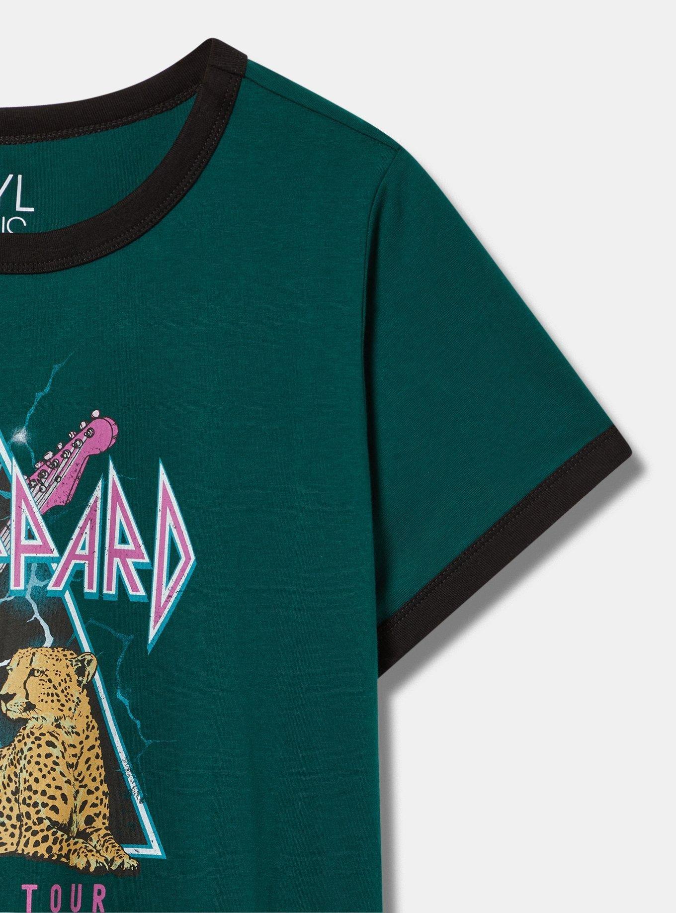 Def Leppard Classic Fit Cotton Ringer Tee